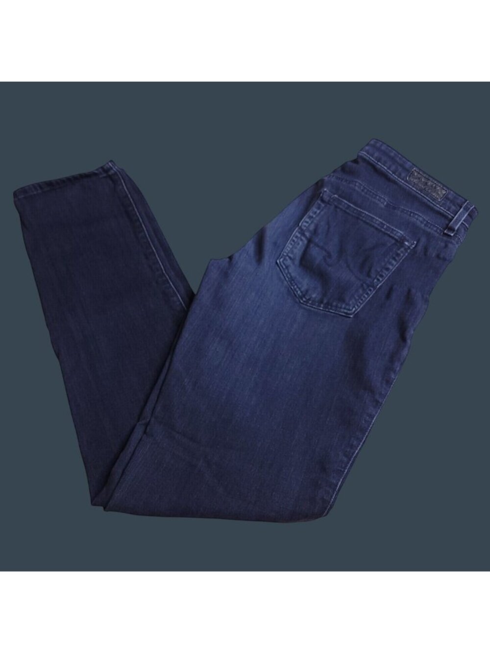 Adriano Goldschmied Womens Prima Cigarette Leg Jeans 27 Dark Wash Low Rise